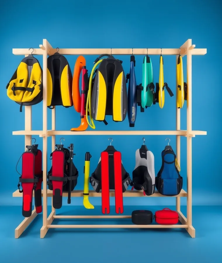 Dive equipment showcase